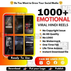 🎭 1000+ Emotional Viral Hindi Reels Bundle