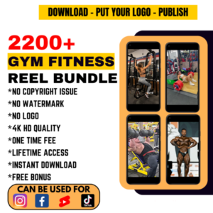 🏋️‍♂️ 2200+ Gym Fitness Reels Bundle – Create Viral Fitness Content in 1 Click!