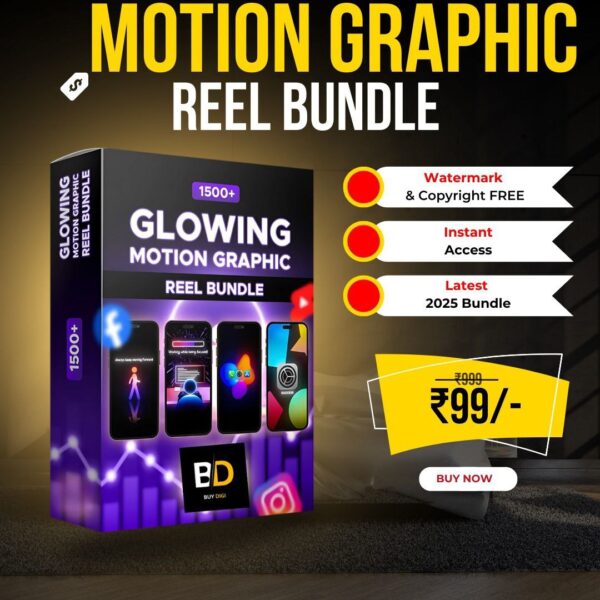 Glowing Motion Graphic Reel Bundle - 1500+ Assets