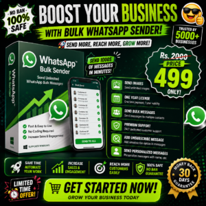 📩 WhatsApp Bulk Sender Tool – Boost Business via Unlimited Bulk Messaging @ ₹499