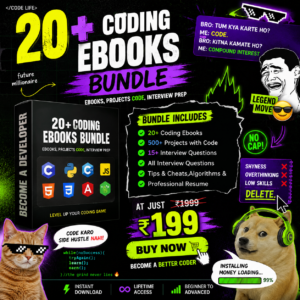 🚀 20+ Coding Ebooks Bundle | Developer Learning Pack 💻