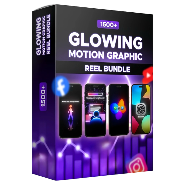 Glowing Motion Graphic Reel Bundle - 1500+ Assets