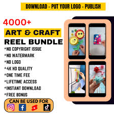 🎨 4000+ Art & Craft Reels Bundle