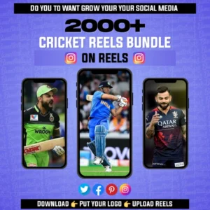 🏏 Hit a Six on Social Media with 2000+ Cricket Reels Bundle! 🏆🇮🇳