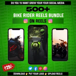 🏍️ Fuel Your Feed with 500+ Bike Rider Reels Bundle! 🔥
