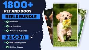 🐾 Unleash the Cuteness with 1800+ Pet and Dogs Reels Bundle! 🐶😻