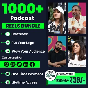 🎧 Amplify Your Reach with 1000+ Podcast Reels Bundle! 🎙️