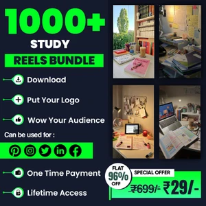 📚 Ace Your Social Media with 1000+ Study Reels Bundle! 🎓