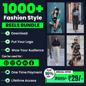 👗 Elevate Your Style with 1000+ Fashion Style Reels Bundle! ✨