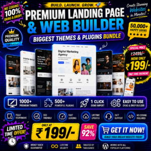 8000+ Website & Landing Page Templates Bundle – Build in Minutes
