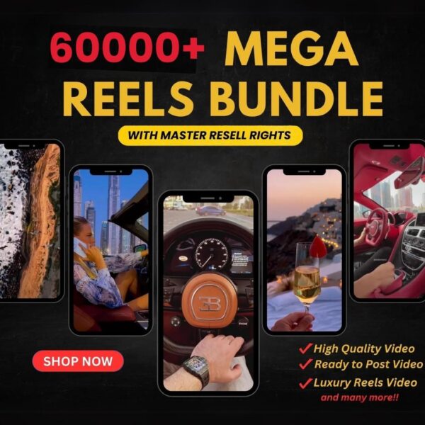🔥 60000+ Mega Reels Bundle with Master Resell Rights! 🔥