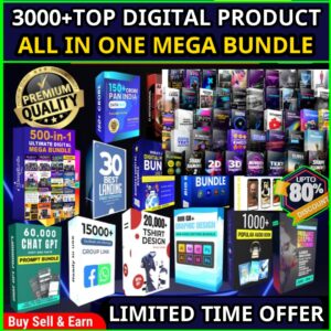 3000+ Digital Products Mega Bundle – All-in-One