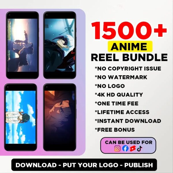 🔥 1500+ Anime Reel Bundle 🔥