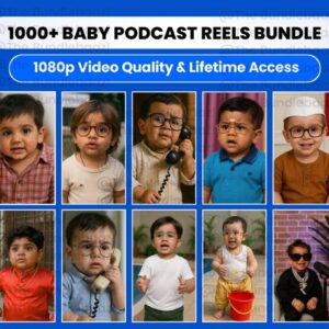 👶🎙️ 1000+ Baby Podcast Reels Bundle | Viral, Cute & AI Kahani Content for Creators!