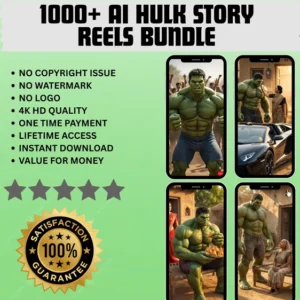 1000+ AI HULK STORY REELS BUNDLE