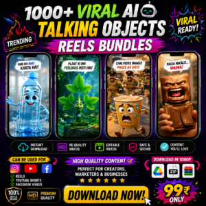 🚀 1000+ Viral AI Talking Objects Reels Bundle 🤖🎬